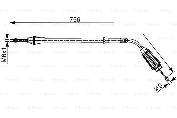 Cable Pull, parking brake (1 987 482 556)