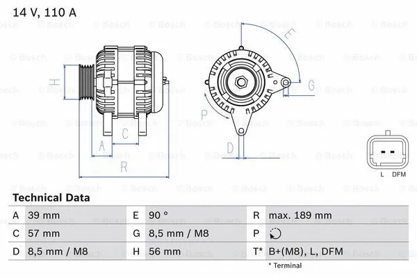 Alternator (0 986 083 440)