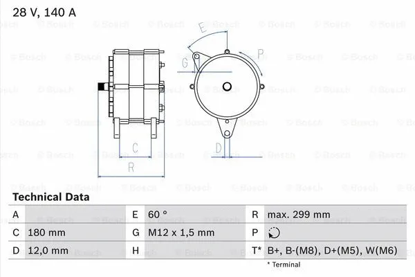 Alternator (0 986 044 060)