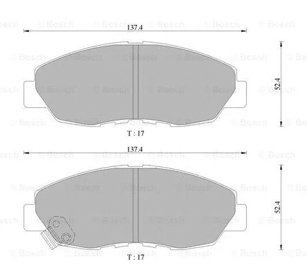 Brake Pad Set, disc brake (0 986 505 674)