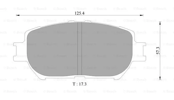 Brake Pad Set, disc brake (0 986 AB9 116)