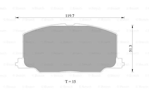 Brake Pad Set, disc brake (0 986 AB9 191)
