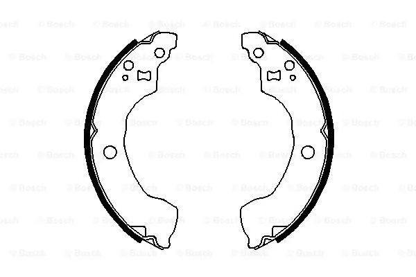 Brake Shoe Set (0 986 487 691)