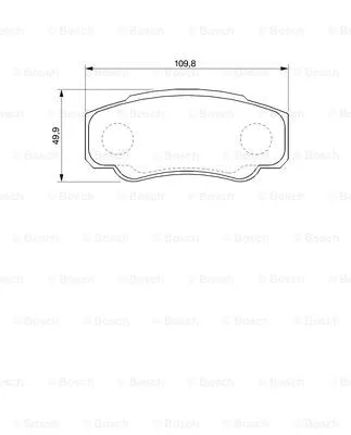 Brake Pad Set, disc brake (0 986 424 704)
