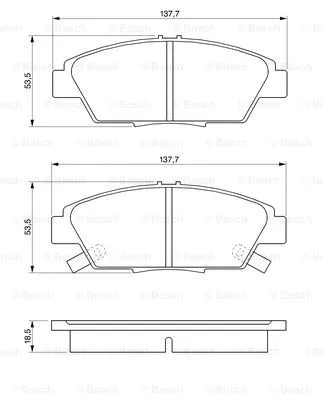 Brake Pad Set, disc brake (0 986 424 289)