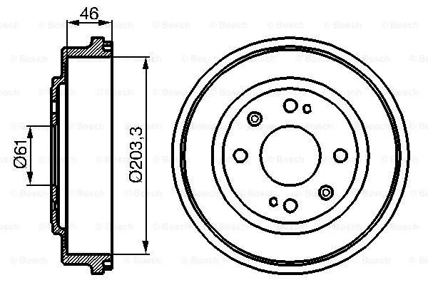 Brake Drum (0 986 477 059)