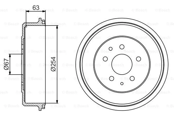 Brake Drum (0 986 477 183)