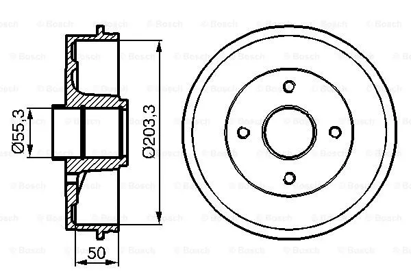 Brake Drum (0 986 477 121)