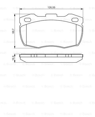 Brake Pad Set, disc brake (0 986 495 269)