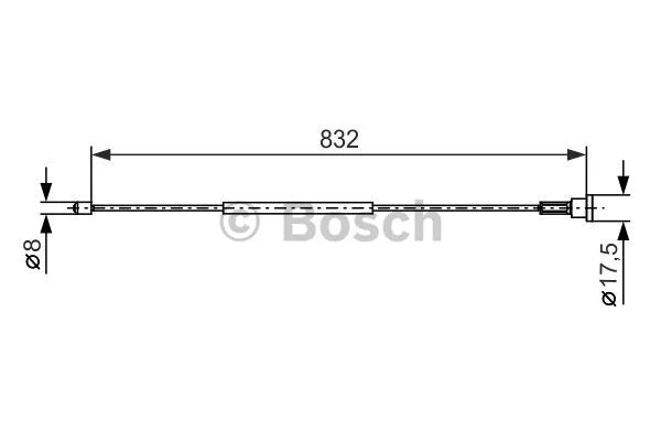 Cable Pull, parking brake (1 987 477 661)