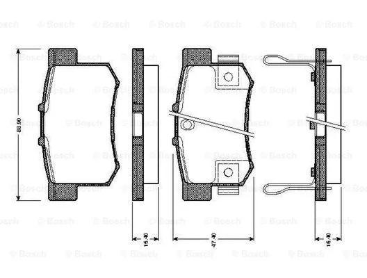 Brake Pad Set, disc brake (0 986 TB2 181)