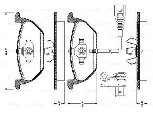 Brake Pad Set, disc brake (0 986 TB2 756)