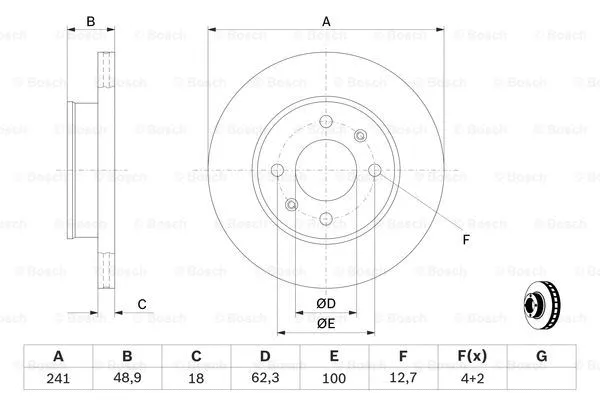 Brake Disc (0 986 479 286)