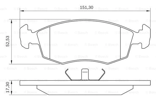 Brake Pad Set, disc brake (0 986 BB0 048)