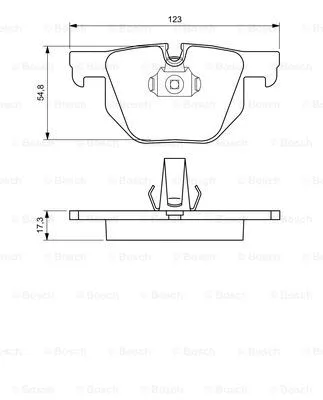 Brake Pad Set, disc brake (0 986 424 653)