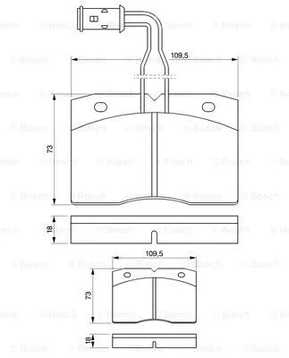 Brake Pad Set, disc brake (0 986 424 145)