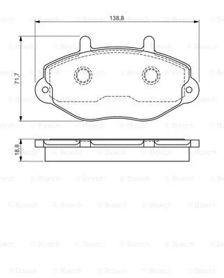 Brake Pad Set, disc brake (0 986 495 112)