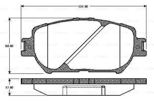 Brake Pad Set, disc brake (0 986 TB2 843)