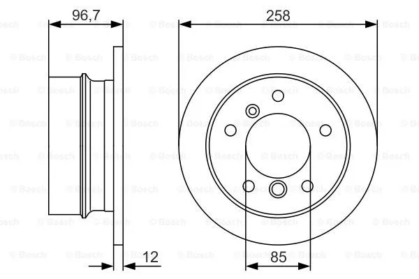 Brake Disc (0 986 479 S17)