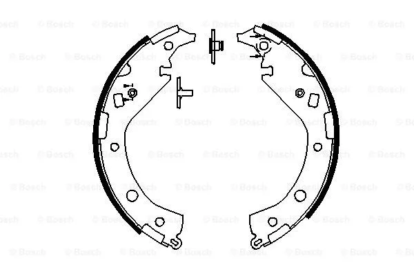 Brake Shoe Set (0 986 487 692)