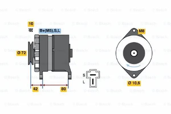Alternator (0 986 032 681)