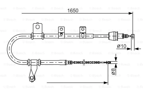 Cable Pull, parking brake (1 987 482 074)
