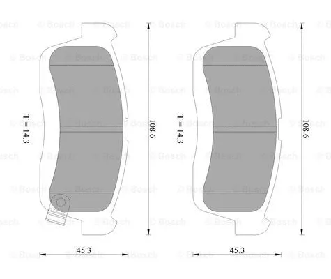 Brake Pad Set, disc brake (0 986 AB2 290)
