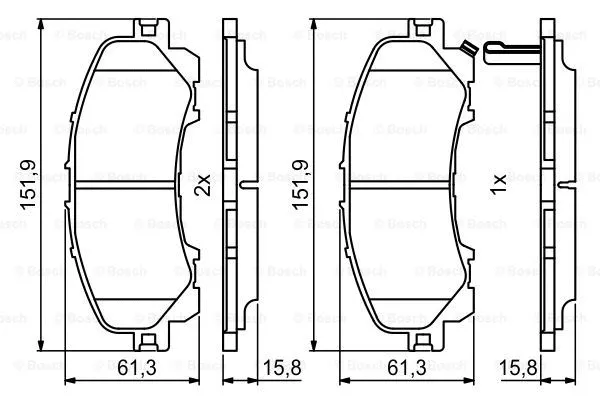 Brake Pad Set, disc brake