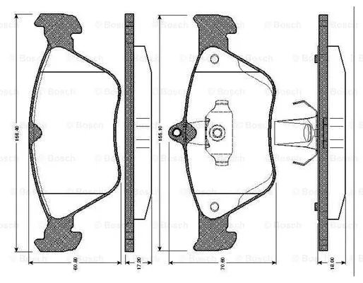 Brake Pad Set, disc brake (0 986 TB2 256)