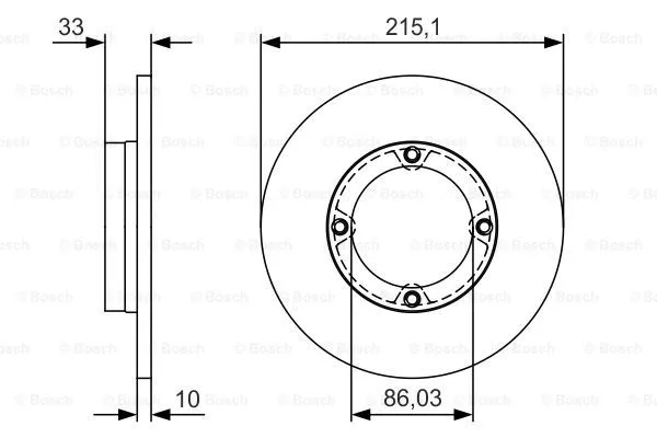 Brake Disc (0 986 479 S69)