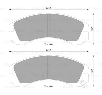 Brake Pad Set, disc brake (0 986 505 910)