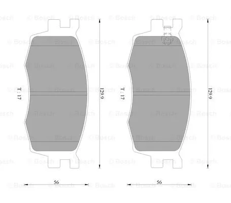 Brake Pad Set, disc brake (0 986 AB9 148)