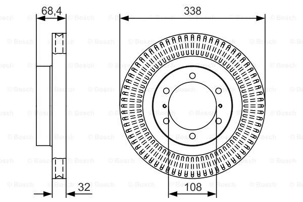 Brake Disc (0 986 479 T09)