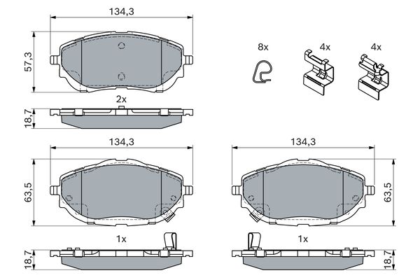 Brake Pad Set, disc brake