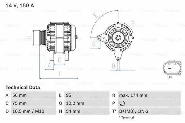 Alternator (0 986 083 700)