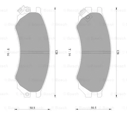 Brake Pad Set, disc brake (0 986 AB2 483)