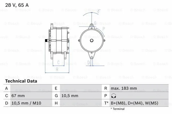 Alternator (0 986 039 490)