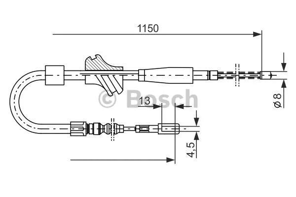Cable Pull, parking brake (1 987 477 194)
