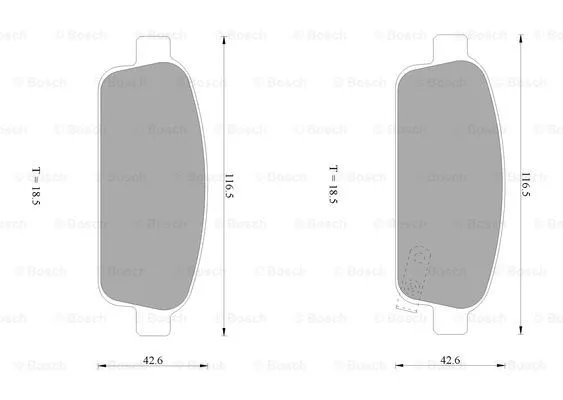 Brake Pad Set, disc brake (0 986 AB1 043)