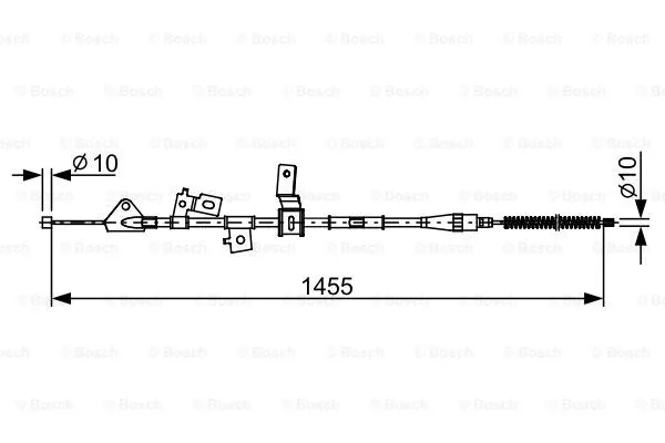 Cable Pull, parking brake (1 987 482 648)