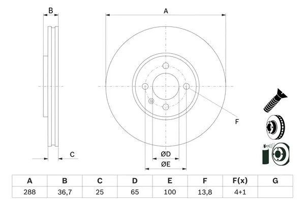 Brake Disc (0 986 479 E81)