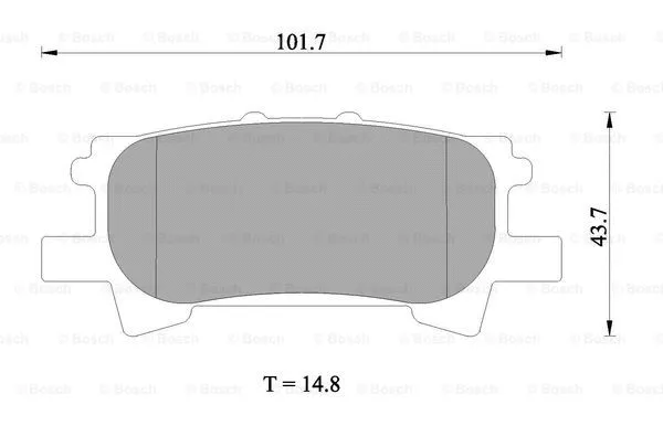 Brake Pad Set, disc brake (0 986 AB1 412)