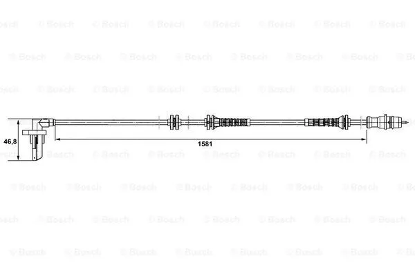 Sensor, wheel speed (0 265 007 528)