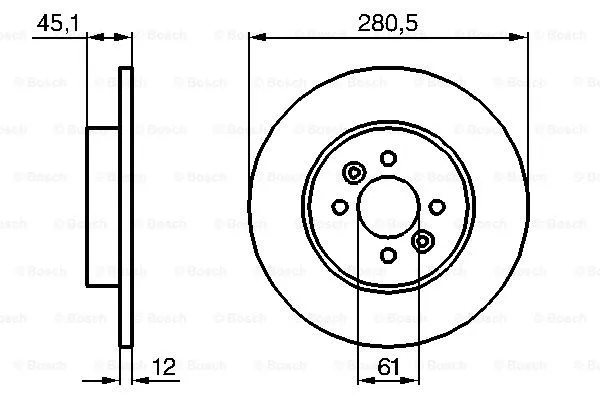 Brake Disc (0 986 479 195)