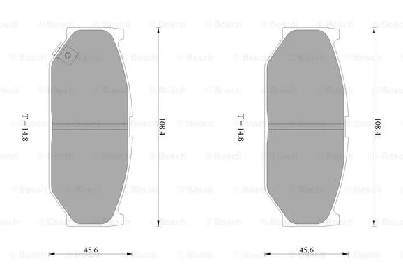 Brake Pad Set, disc brake (0 986 AB1 087)