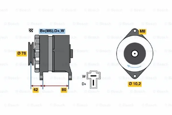 Alternator (9 120 334 136)