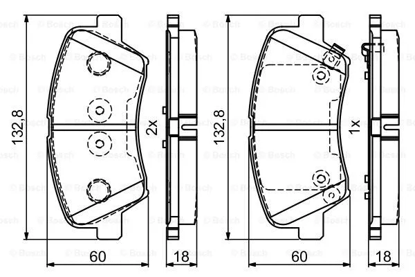 Brake Pad Set, disc brake (0 986 495 410)