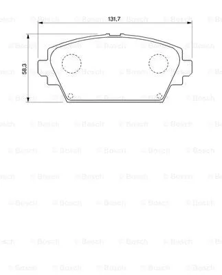 Brake Pad Set, disc brake (0 986 424 791)