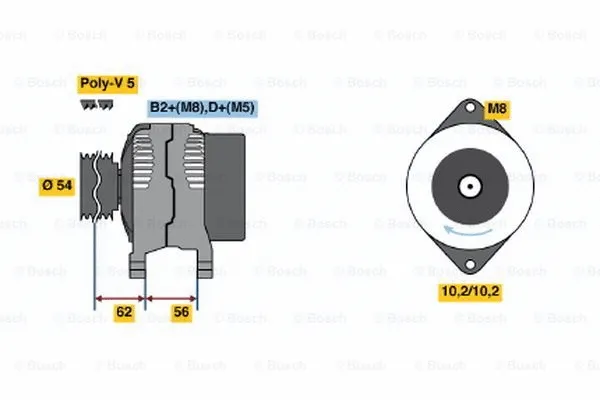 Alternator (0 986 047 310)