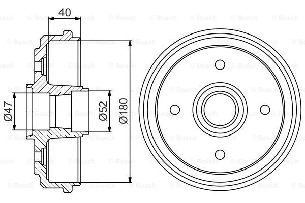 Brake Drum (0 986 477 192)